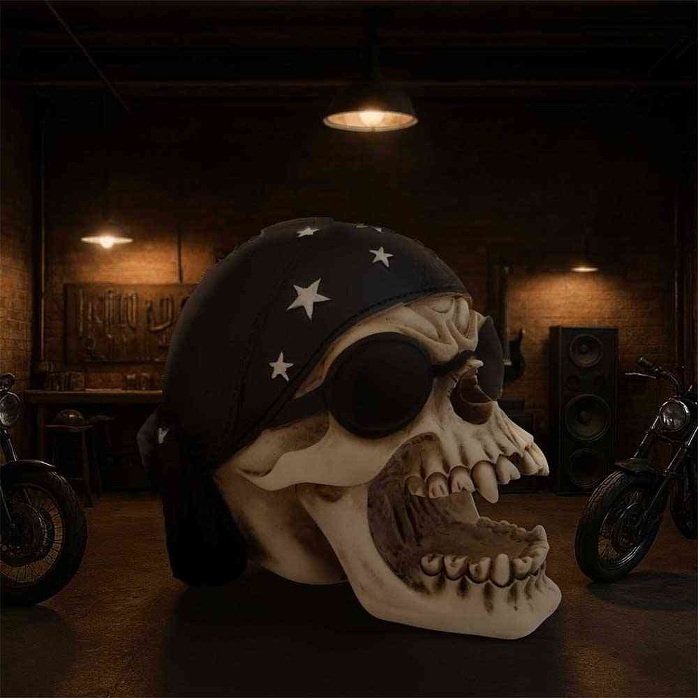 Nemesis Now - Skull Throttle Figurine - Skull - Multicolours